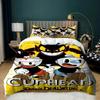 Exquisite The Cuphead Show Cartoon Bedding Sets Bed Supplies Set Duvet Cover Bed Comforter Set Bedding Set Birthday Gift