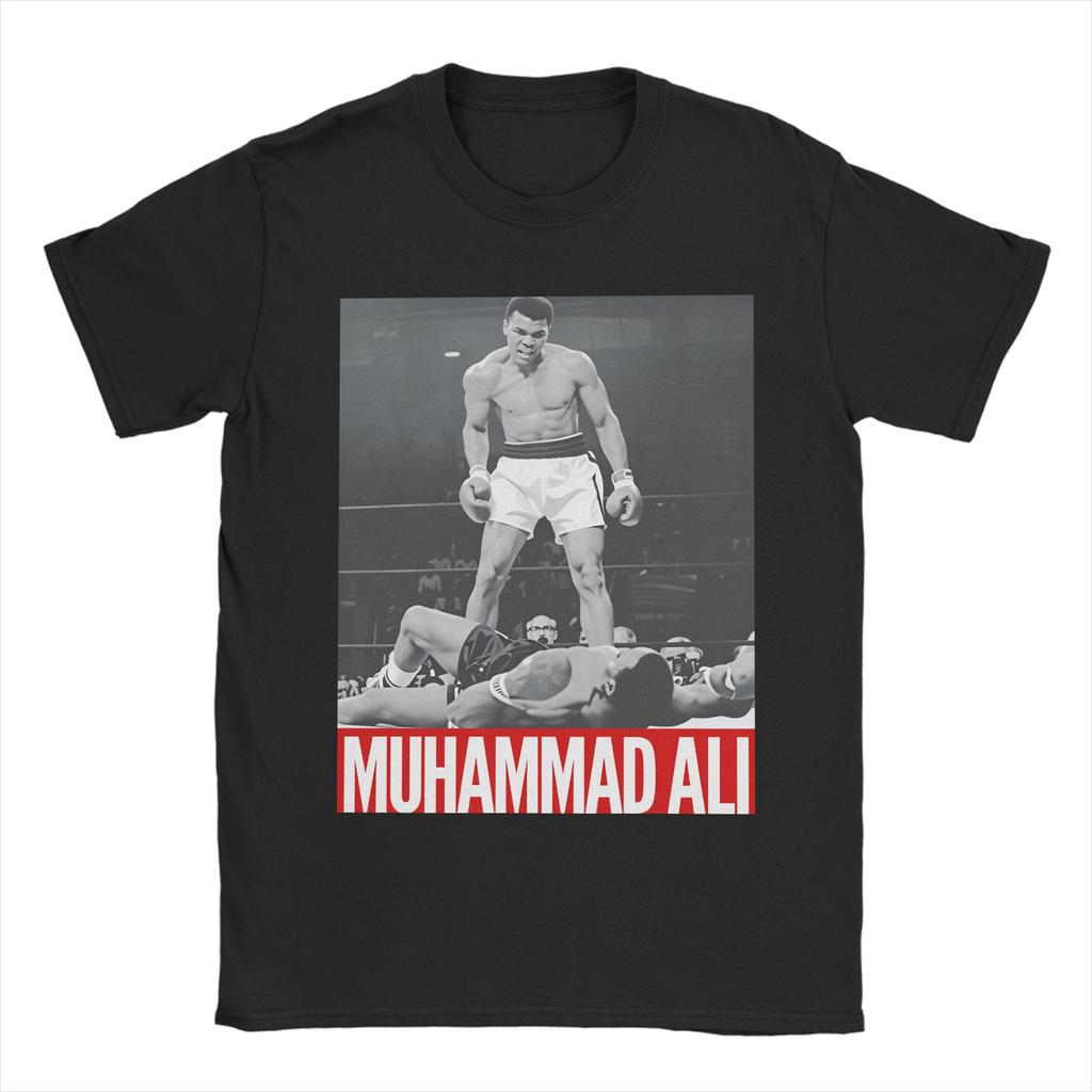 Muhammad Ali Baumwoll-T-Shirt Für Unisex Sommer Ästhetische T-Shirts O-Ausschnitt Freizeit-T-Shirt Oversized Dropshipping Oberteile