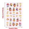 Thanksgiving Nail Decorations 6 Sheets with Maple Leaves and Pumpkins Self Adhesive Nail Art Stickers for Women