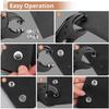 Snap Fastener Tool Kit - Adjustable Snap Fastener Plier with 30 Sets Metal Snaps, Snaps Buttons Setter Install Tool Kit