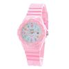 Casio Chip Casio Digital Watch, Pink and White, LRW-200H-4B2