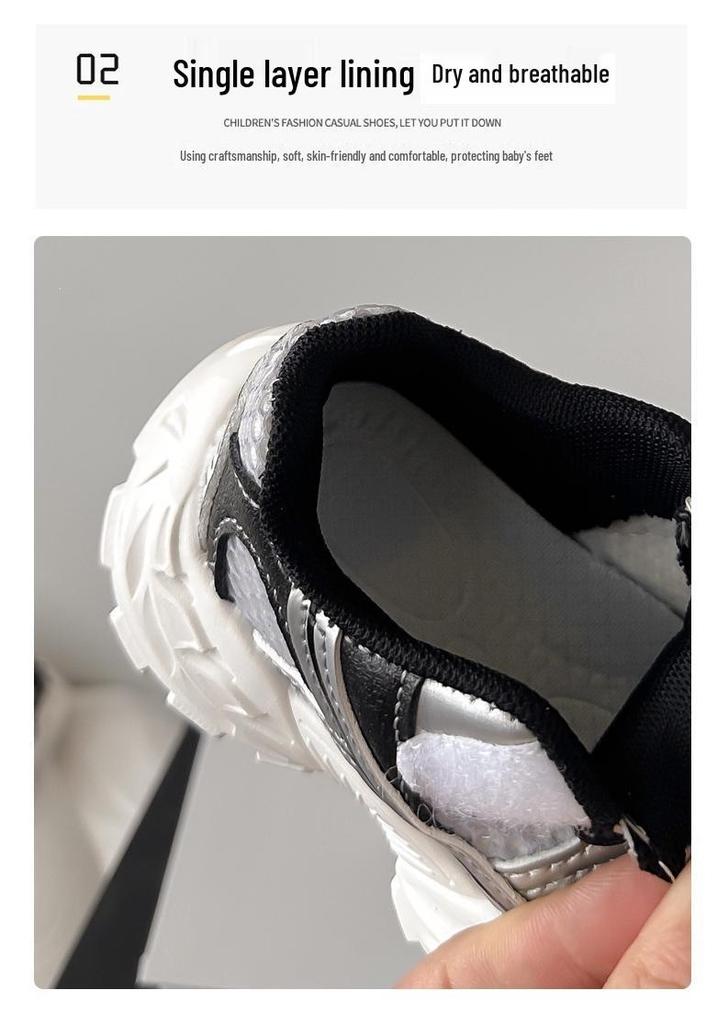 Spring 2026 Trendy Kids' Sports Shoes: Lightweight, Breathable Korean-Style Sneakers for Boys and Fashionable Girls