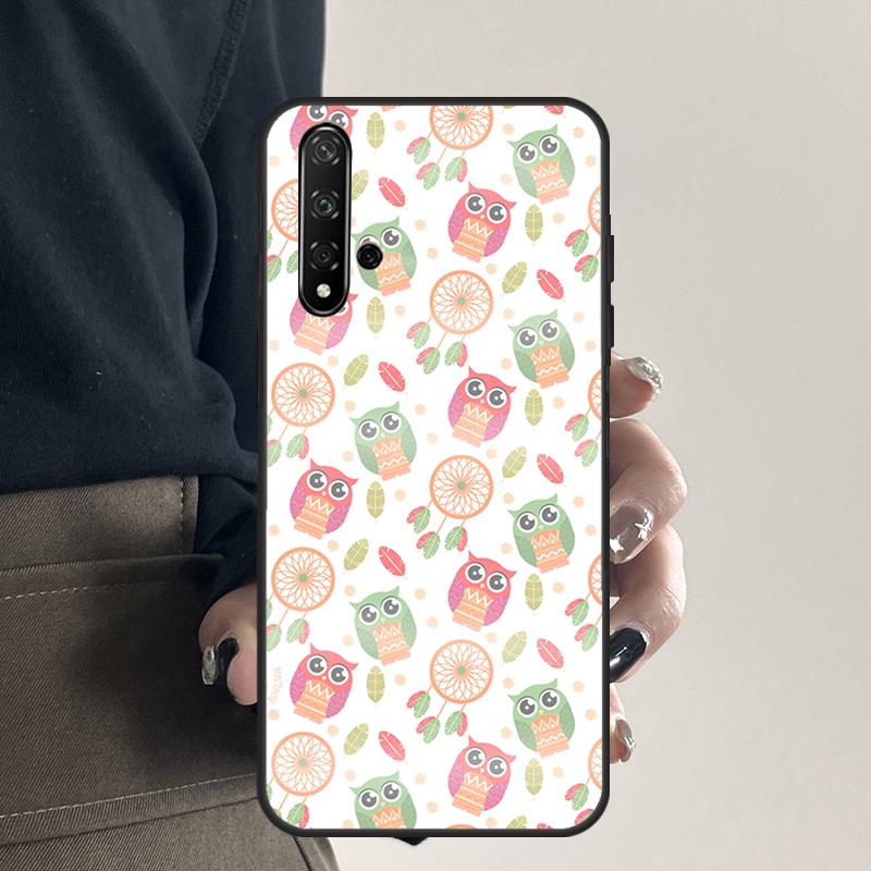 Owl Pattern For Huawei Nova 12s 12i 11i 7i 8i 9 10 SE Y91 Y90 Y60 Y70 Y72 Y61 P60 Pro P30 P40 Lite Case
