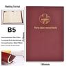 Leather Cover Meeting Minutes Book - B5/A5 for Party Members & Class Notes