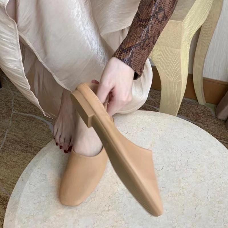 

Мода Байламос Женские Балетки Новые Балетки Мягкая Кожа Мокасины Слипоны Ретро Бабушкины Туфли Женские мюли тапочки Весна Лето 40