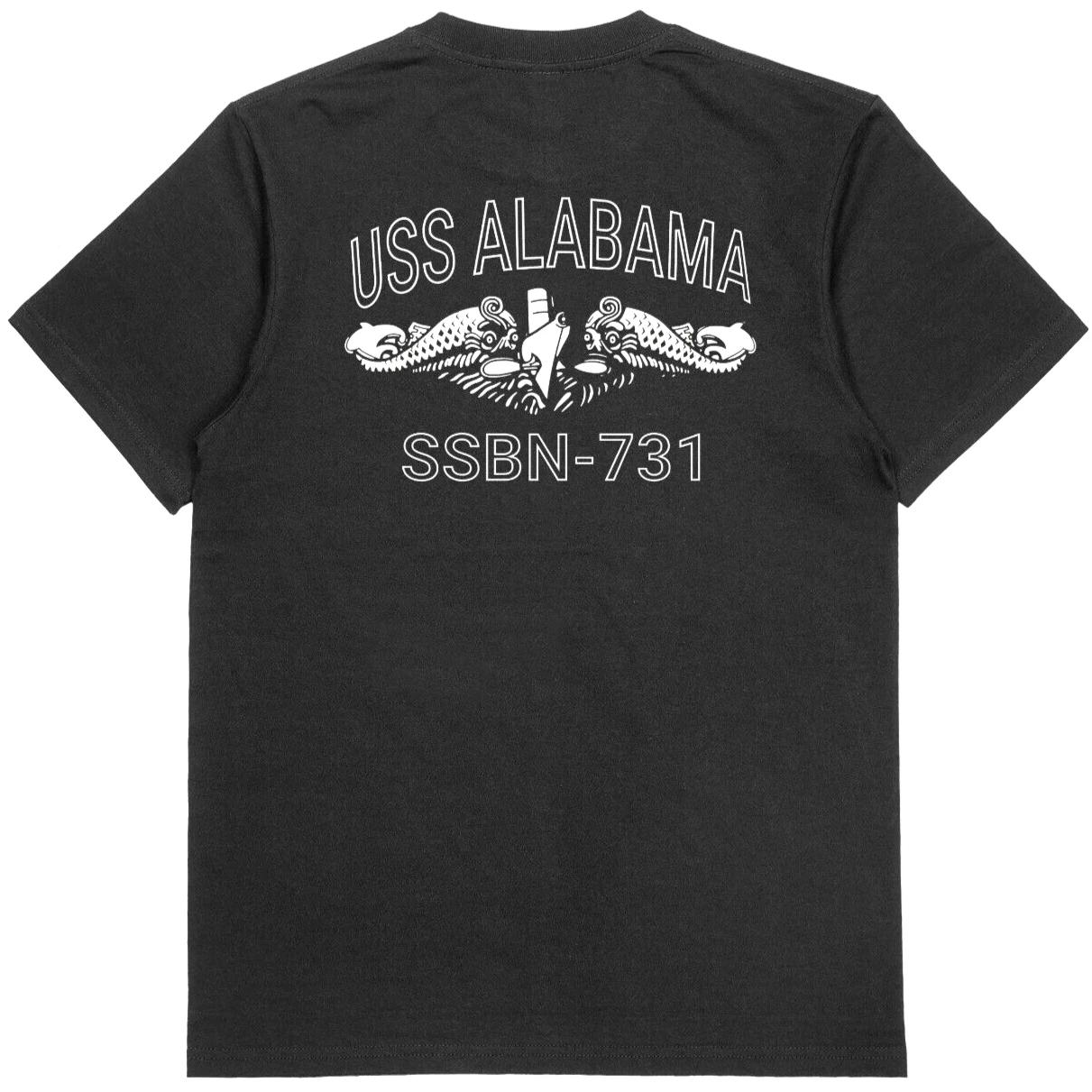 USS ALABAMA SSBN-731 Veteran Retired Navy T-shirt L