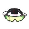 Nuovi Occhiali da Notte LED Regolabili Goggles Occhiali da Moto Motocicletta Caccia Corsa Occhiali con Luce a Flip-out Antivento