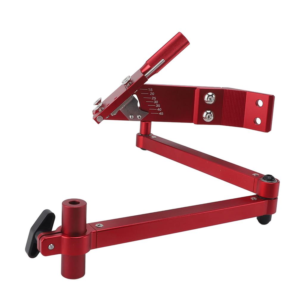 Lawn Mower Blade Sharpener 15 To 45 Degree Adjustable Comfortable Handle for Lawn Mower Blade Red