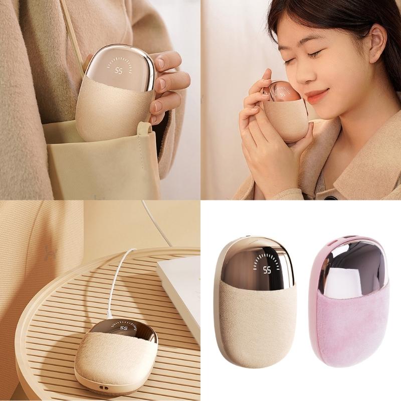 Comfortable Soft Hand Warmer Plush Handheld USB Charging Heater Rechargeable Hands Warming Device for Winter Season