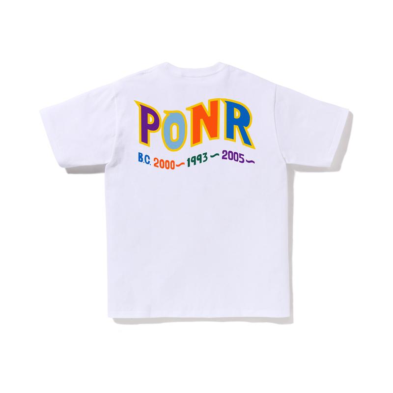 Bape Colors Shark Ponr Tee 0ZXTEM110016M