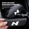 2pcs Car Rear View Mirror Shield Guard Rain Eyebrow Shade Cover For Hyundai GDi I10 I10 N Line Solaris Genesis Azera Santafe U2