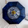 Leicester City FC  Pattern, Automatic Folding Umbrella, Portable and Foldable Design, 8 Ribs, a Christmas or Birthday Gift.