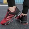 Talla Grande 47 Negro Rojo Verano Transpirables Zapatillas de Running para Hombre Unisex Deportivas para Exterior Zapatillas de Carrera Cómodas con Cordones Zapatos Deportivos para Mujer