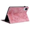 For Xiaomi Redmi K Pad Case Card Holder Anti-Scratch Leather Cover Rose Flower Imprint