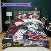 Welcome To Demon School! Iruma Kun Pattern Bedding,Quilt Set Quilt Cover Pillowcase Home Birthday Gift(1 * Duvet Cover + 2 * Pillowcase, Without Core)
