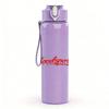 1PC Black Script Minimalist Brand Text Print 750ml Portable Sports Water Bottle Leakproof Gym Outdoor Travel Drink Cup