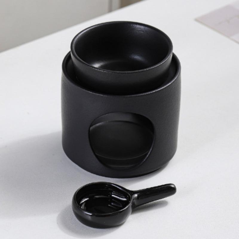 Split Ceramic Essential Oil Burner Wax Melting Burner Heater Tea Candle Holder Detachable Yoga Spa Tea Light Candle Holders