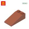 Non-Toxic 62Pcs/Lot 30363 Slope18 2 X 4Holes Slanting 2 Columns Block Moc Color Accessories Compatible With Brick Diy Children Toy