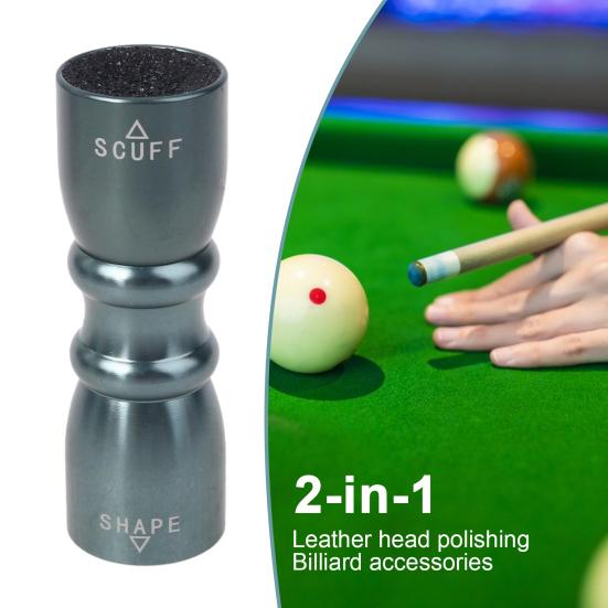 Snooker Pool Cue Tip Tool Hliníková slitina 3-v-1 Kulečník Pool Stick Tip Kovový Scuffer Shaper Provzdušňovač Nástroj na opravu Pool Cue Příslušenství