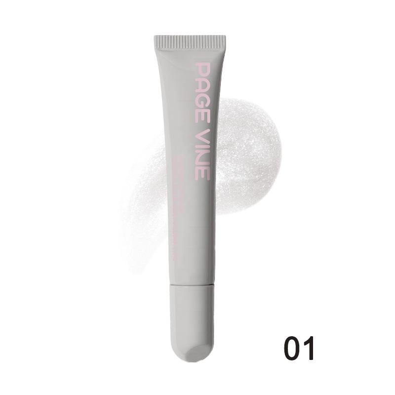 PAGE VINE Polypeptide Lip Gloss: Moisturizing, Plumping Lip Glaze with Water-Light Shine