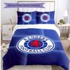 Set Biancheria da Letto Rangers FC Stampato 3 Pezzi Copripiumino Traspirante con Federe Biancheria da Letto Decorativa per Camera da Letto Casa