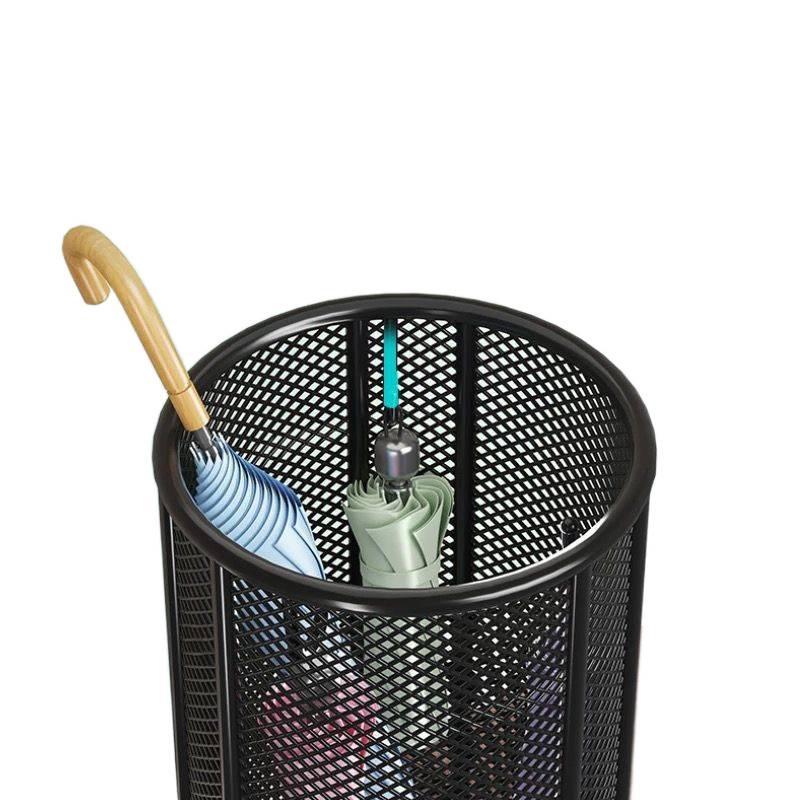 Transparent Cylindrical Umbrella Storage Rack for Office and Home