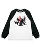 ESCAPEFROM Black Kitty Cats Print Long Sleeve Black