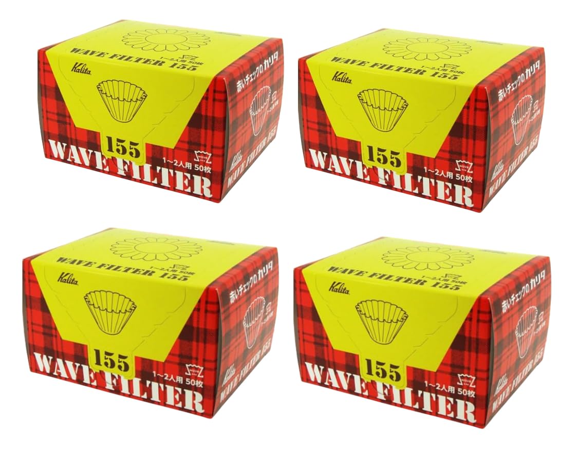 

из 4 Пуровер Kalita Wave Эксклюзивный Роши Персон Бумага для кофейного фильтра Совместим с пуровером Origami Набор из 4 200 листов всего [Наборные коробки] KWF-155