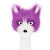 Halloween Series Anti-fox Fur Cat Fox Half Face Mask with Eyes Cosplay Cat Face Mask Accessories