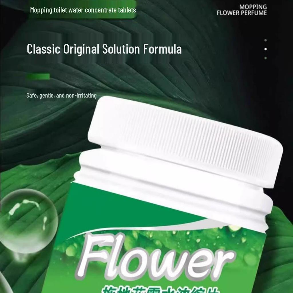 Effervescent Floor Cleaner Tablets - High-Concentration, Odor-Removing, Long-Lasting Fragrance 