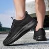 New Solid Color Minimalist Men Sports Shoes Autumn Elastic Ultra Light Running Shoes Wear Resistant Travel Outdoor Walking Shoes