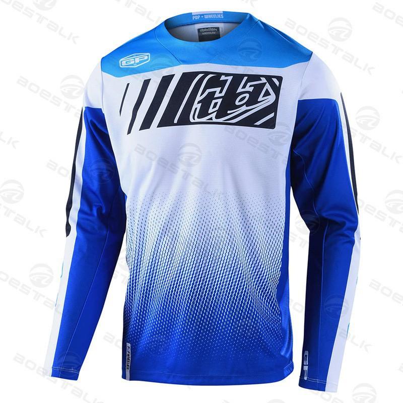 TLD Férfi Kültéri Motocross Kerékpáros Ruházat Lélegző Hosszú Ujjú Speed-down Országúti Hegyi Kerékpározás