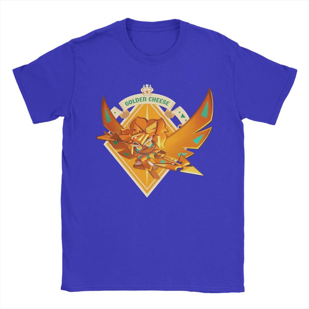 Casual Golden Cheese T-Shirt Men Round Neck Short Sleeve Tops Cookie Run Kingdom Cotton Summer TopsTops