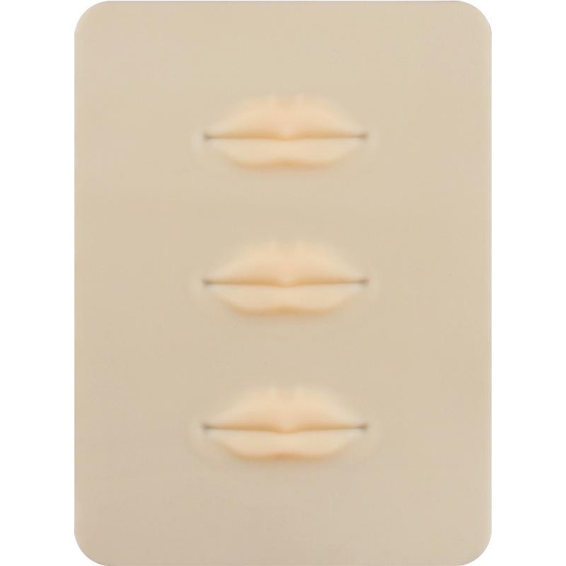 Microblading & Tattoo Practice Silicone Skin Set for Eyebrows and Lips (3-Pack)