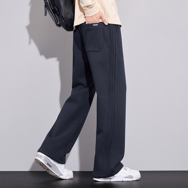 Autumn and winter new men's casual pants trendy teen college style versatile wide-leg pants mopping pants men's trendy casual pants