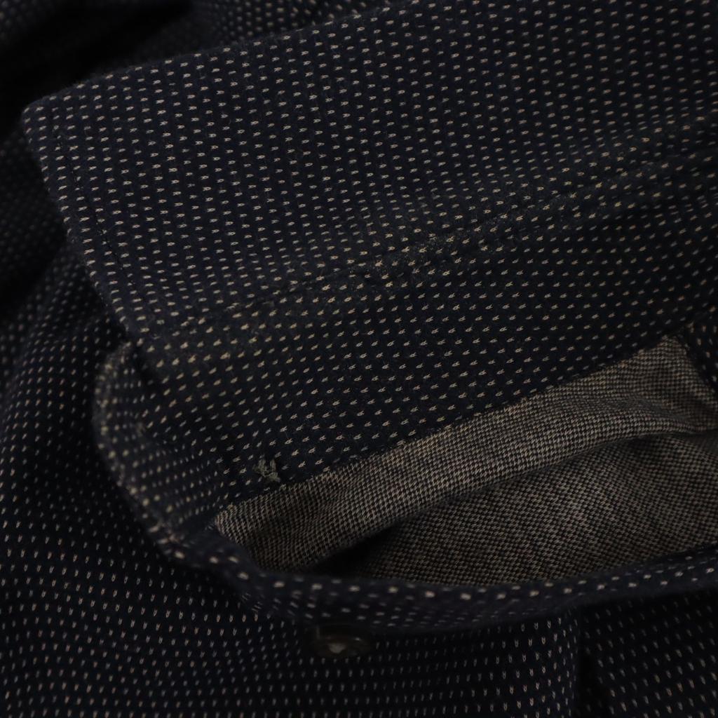 Emporio Armani Overall handle Long sleeve Cotton shirt 42 Navy Men's Used