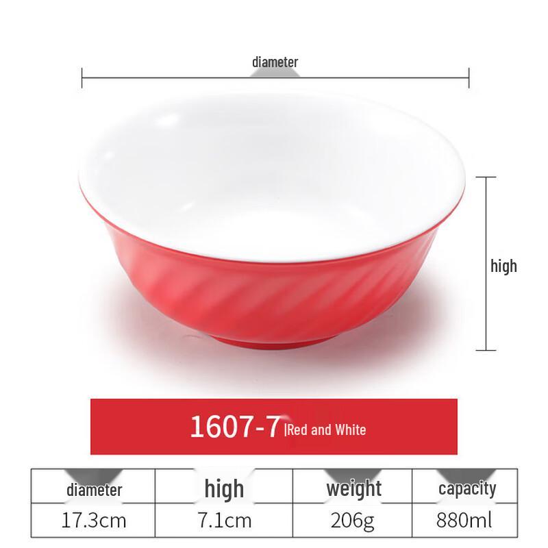 Melamine Two-Tone Twill Multi-Purpose Bowl