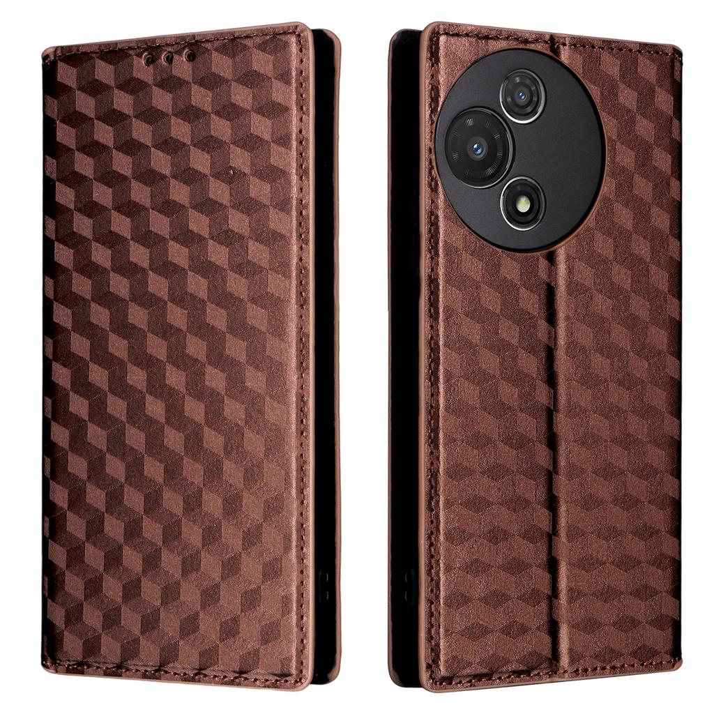 För TCL 60R 5G/60 5G Fodral Plånbok Rombpräglat Läder Telefonskydd