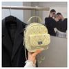 Spring new retro premium diamond chain commuter backpack women's mini cute simple shoulder bag