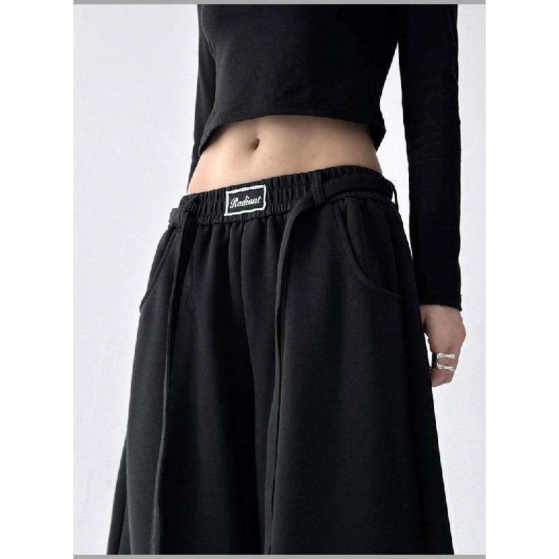 Women's Wide-Leg Casual Pants 2026 Spring/Autumn New Versatile Straight-Leg Slimming Loose Sports Trousers