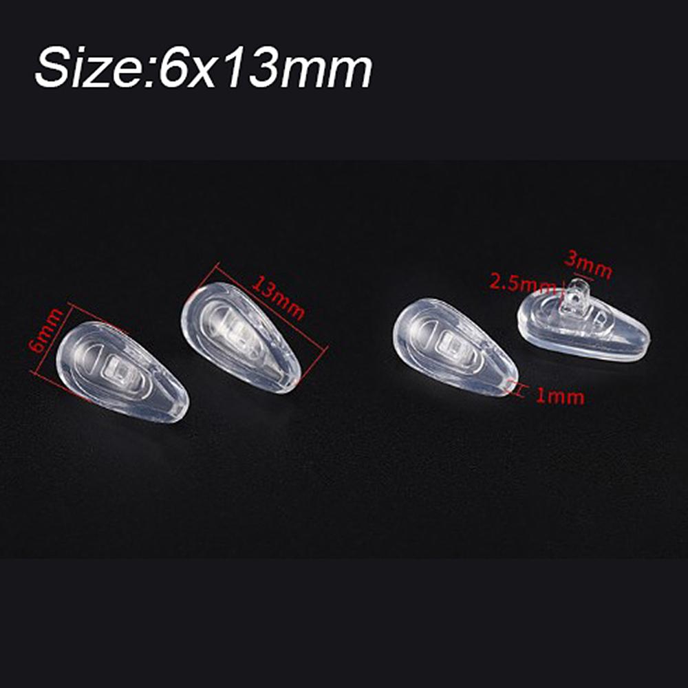 10Pairs(20pcs) Hard Core Soft Air Chamber Silicone Nose Pads Screw Push Eyewear Glasses Accessories