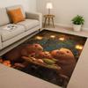 Kawaii Capybara Kunst Cartoon Wohnzimmer Rutschfester Teppich Weicher Teppich für Schlafzimmer Spielzimmer Sofa, Leicht zu Reinigen Heimdeko Fußmatte