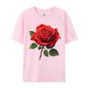 Unisex Clothing Red Rose Tees Birthday Camisa Unisex Retro Funny Camisa Unisexs TShirts Funny Tops Tees Top Quality