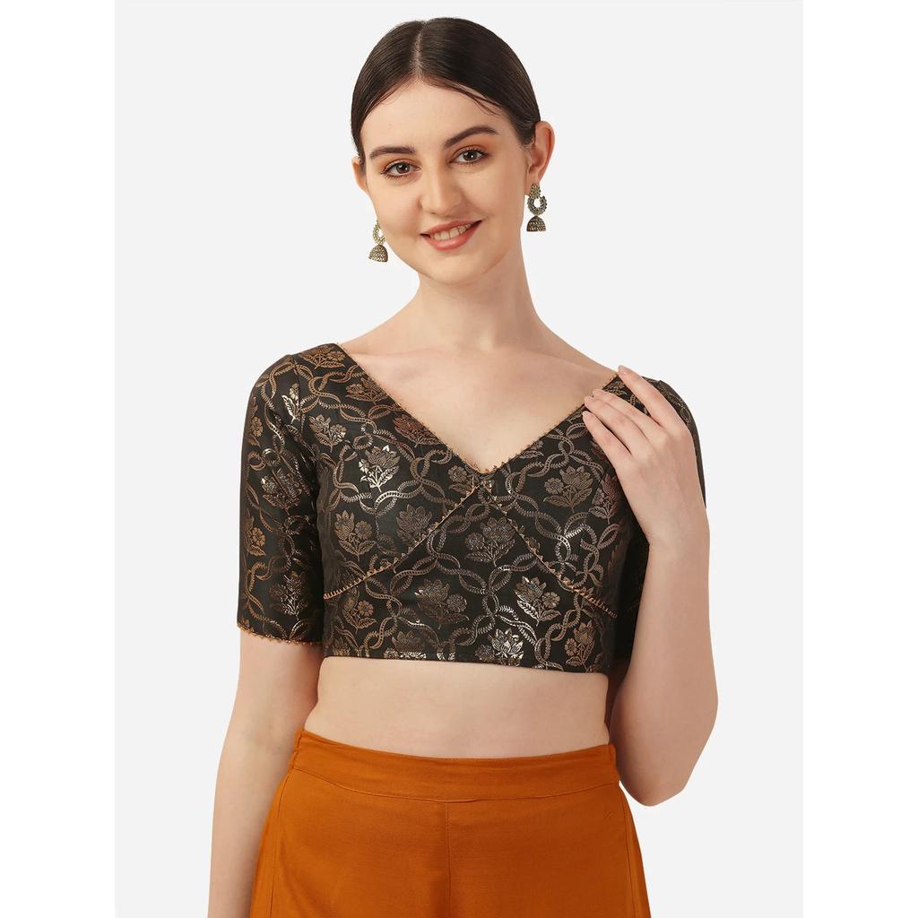 Indian Wedding Party Wear Designer Blouse Beautiful Women's Stitched Choli Dress