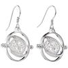 Harry Potter sterling silver Time Turner Drop Earrings with crystals