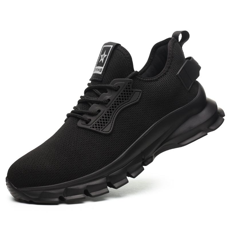 2024 Lightweight Steel Toe Work Shoes - Smash and Puncture Resistant, Comfortable, Woven Design.