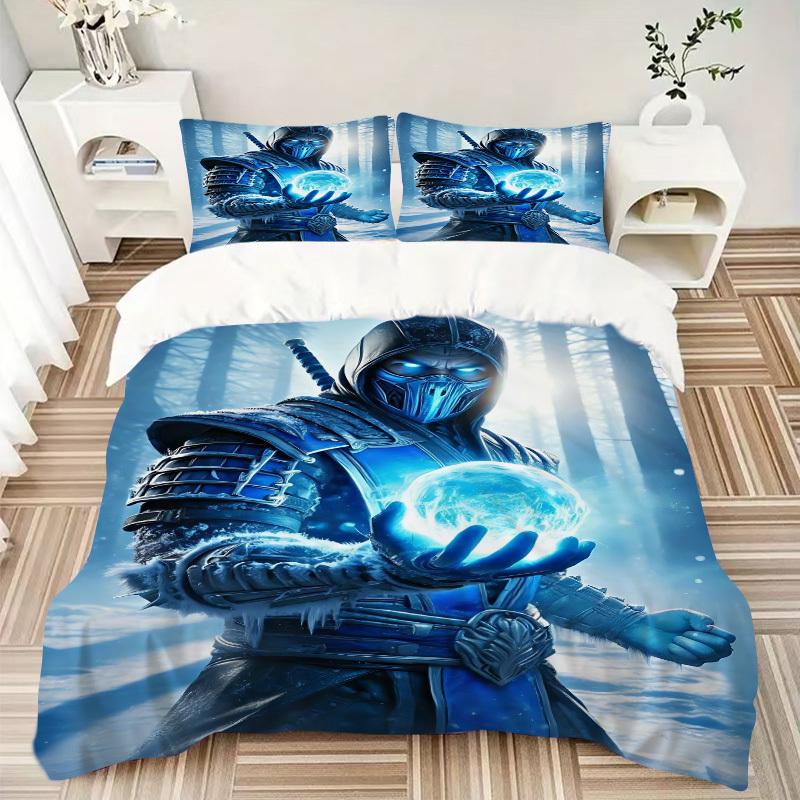 3pcs Mortal Kombat Cover Set,Soft Comfortable Duvet Cover,Guest Room (1*Duvet Cover + 2*Pillowcases, Without Core) yy251024195