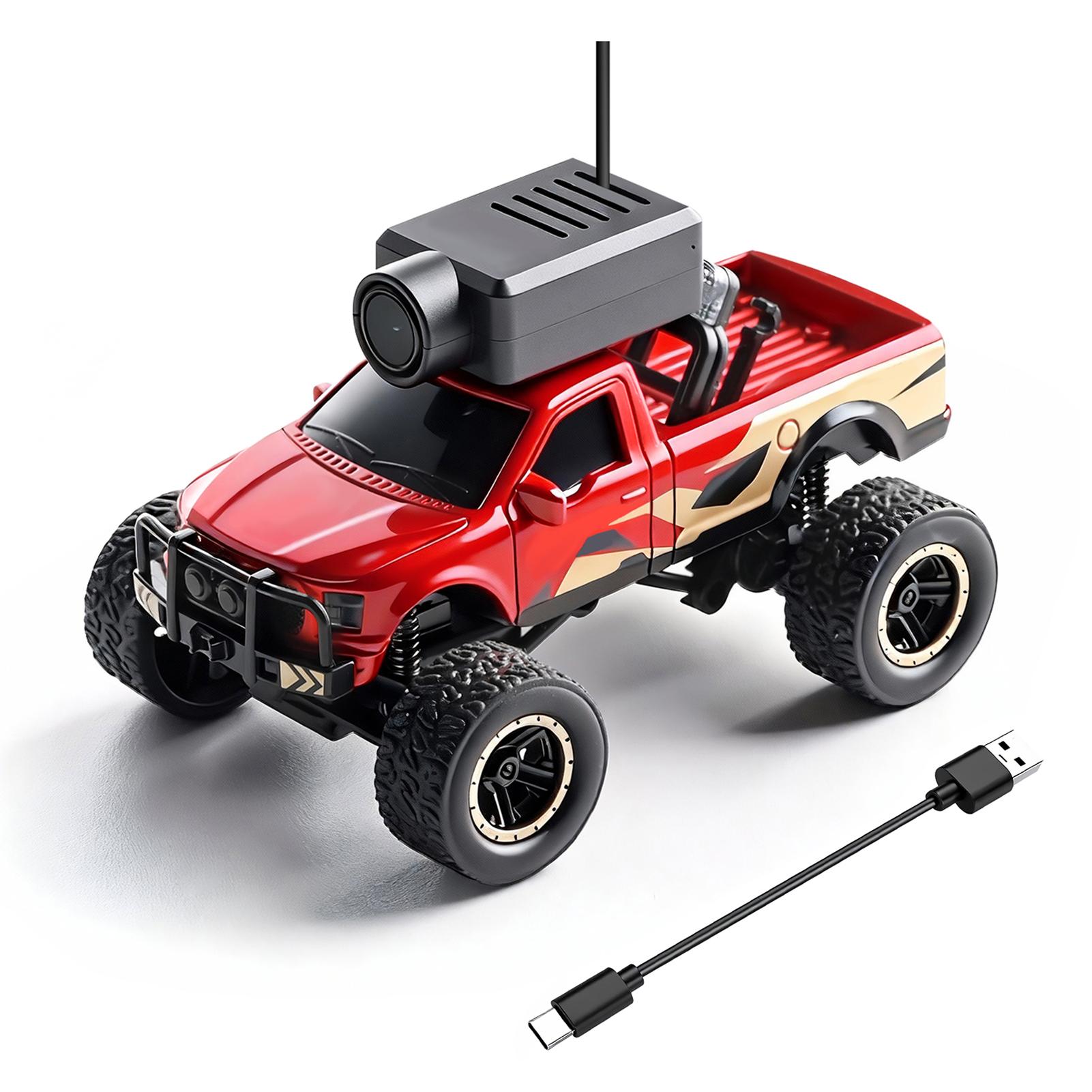 

1:64 RC Car, 2.4G 4 Remote Control Vehicle with HD Camera, , LED Lights, APP Controlled Model Vehicle