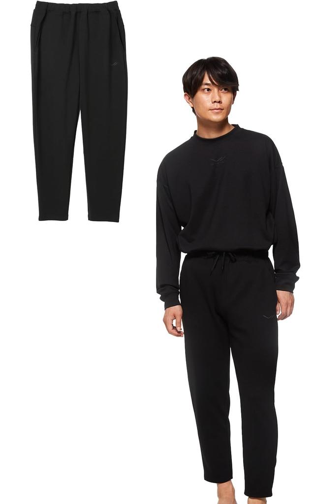 Store SIXPAD Recovery Wear Limited Edition General Medical Fatigue Blood Circulation Loungewear Black Tapered Size [SIXPAD] [Official Exclusive] Set,