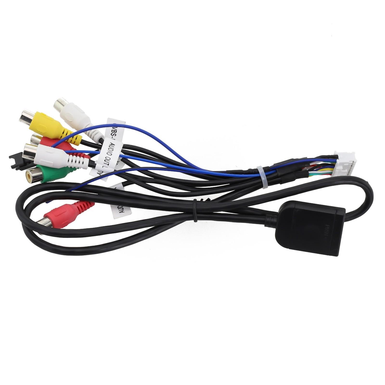 Navigation Device Compatible Car Stereo Radio Cable with AUX Wire Harness